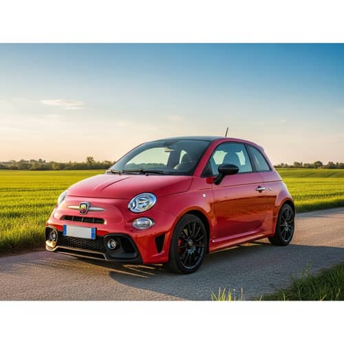 Brilliantly Designed Abarth 595 in Glossy Red | Scenic View