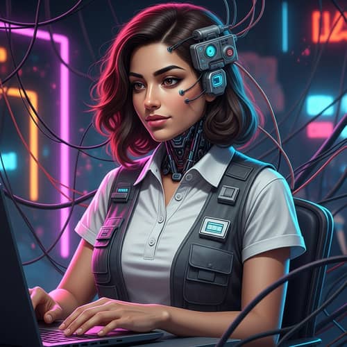 Futuristic Middle-Eastern Woman - Realism and Science Fiction Blend