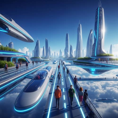 Advanced Sky City: Future Technology and Sustainable Living Marvel