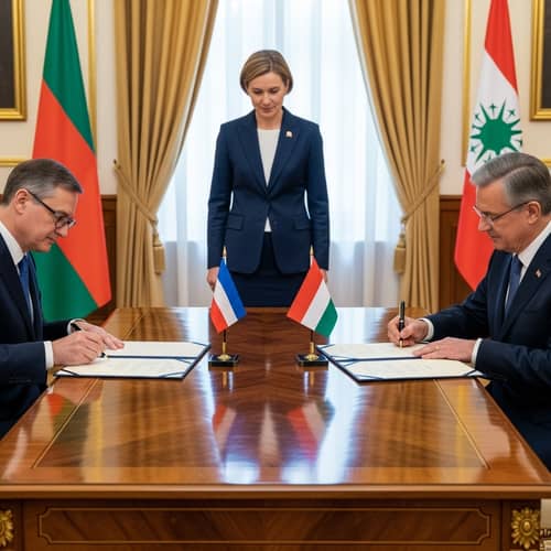 Historic Peace Accord Signing: Leaders Prepare to Sign