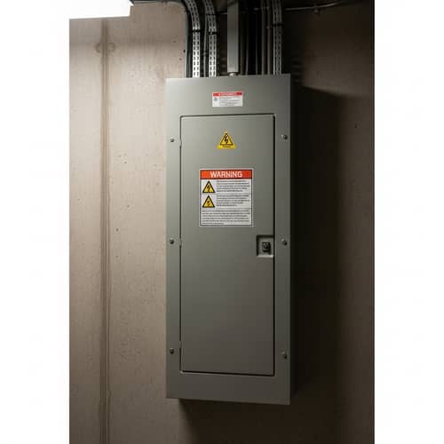 Electrical Panel Equipment: Quality Metal Panel with Safety Labels