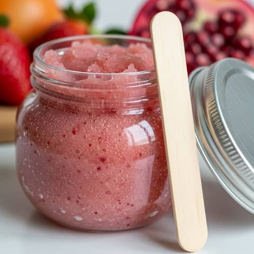 Organic Fruit Infused Handmade Lip Scrub for Soft Lips
