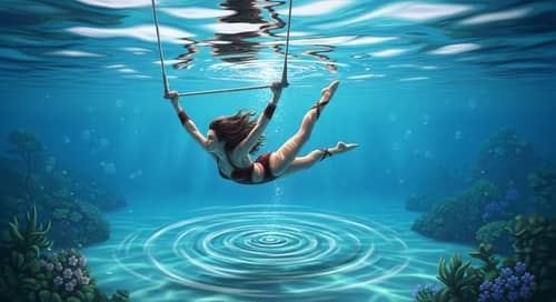 Darya Vintolova Trapeze Artistic Underwater Performance