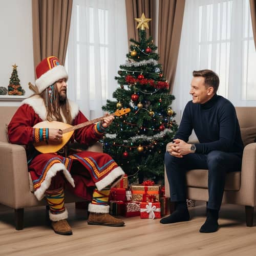 Russian Singer Celebrates Christmas with Tech Entrepreneur | Festive Scene