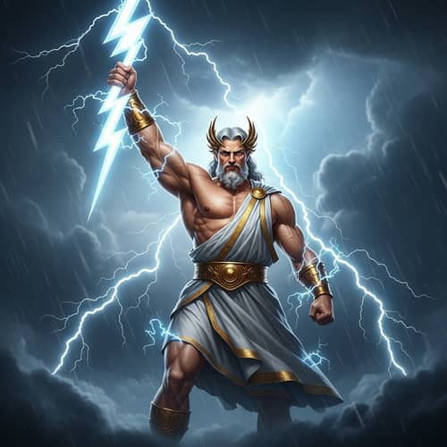 Zeus, the Mighty Thunder God - Power and Dominance