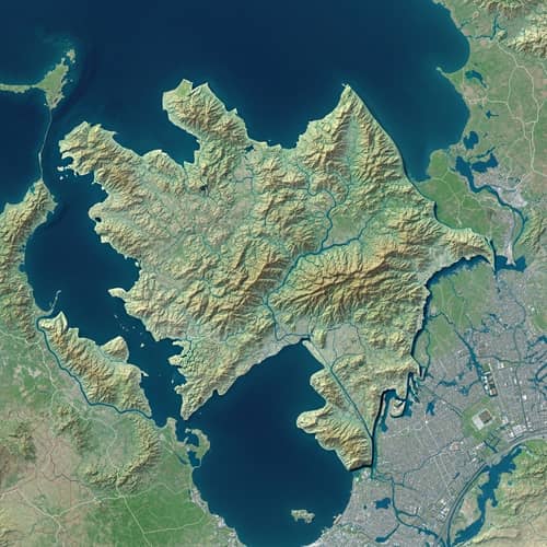Detailed Map of Azerbaijan: High-Resolution Aerial Photography