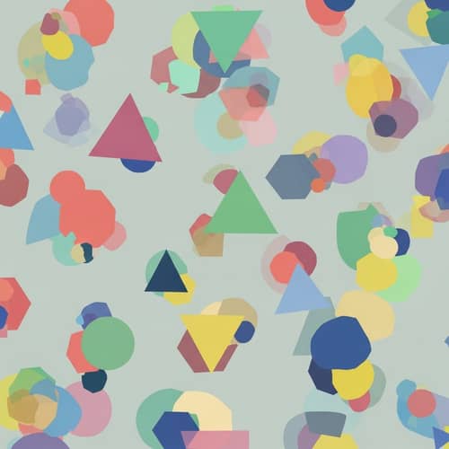 Abstract Geometric Shapes: A Vibrant Palette of Shapes and Colors