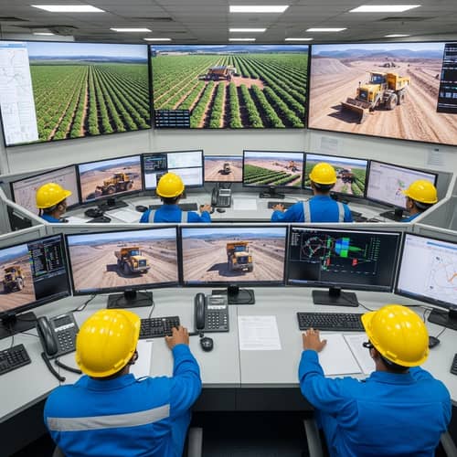 Bustling Command Centre | Monitoring Operations with Diverse Workers