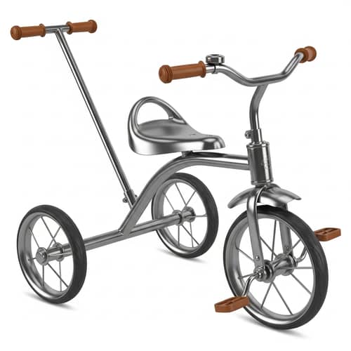 Durable Iron Baby Tricycle - Vintage Three-Wheel Design