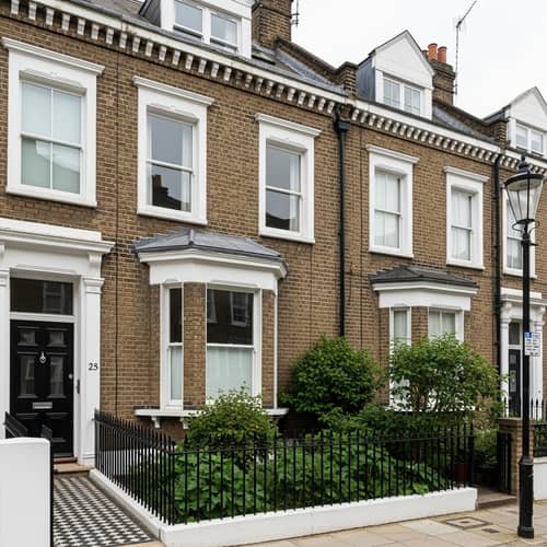 Victorian Terraced House in London | Charming Brown Brickwork