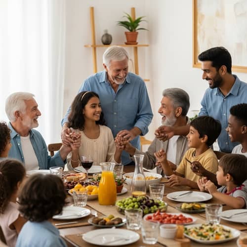 Heartwarming Multigenerational Family Celebration