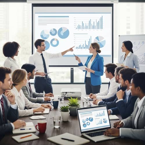 Professional Business Presentation Environment with Diverse Participants