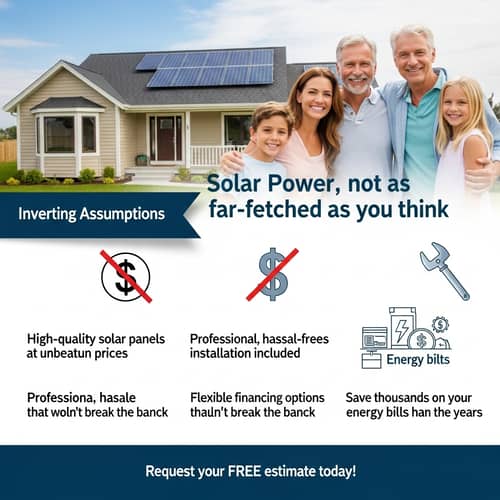 Residential Solar Panels: Challenge Common Assumptions with Modern Poster