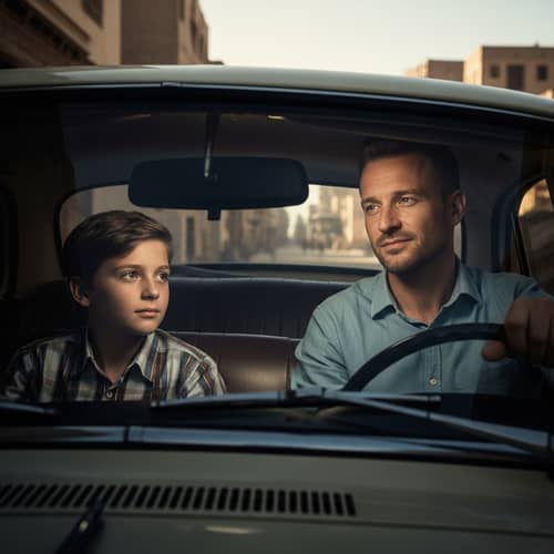 Cinematic Vintage Car Drive in Egypt | Silent Narratives