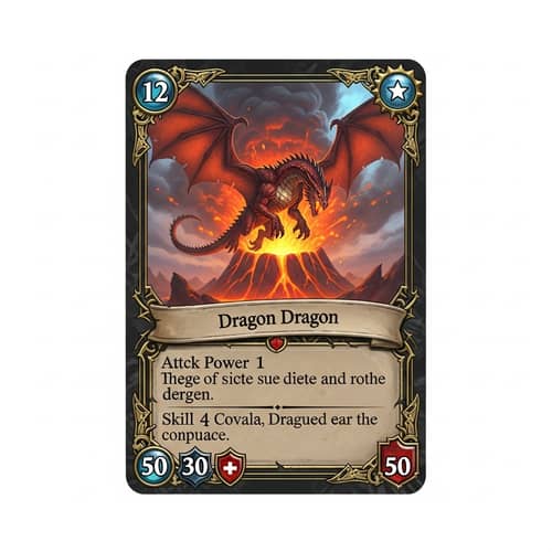 Fantasy Trading Card Game - Detailed and Enchanted Collectible Card