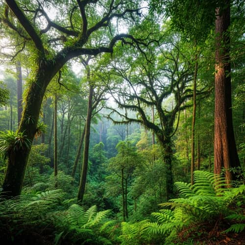 Vibrant Rainforest Landscape in Australia