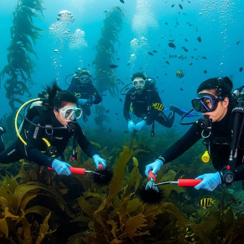Rejuvenating Kelp Forest: Diver Efforts for Healthier Seas