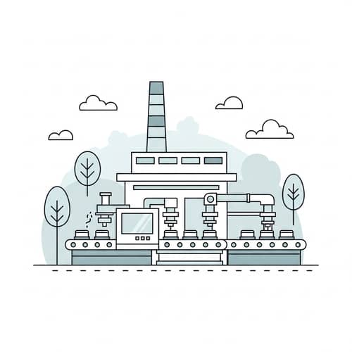 Minimalist Manufacturing Sector | Clean Industrial Efficiency