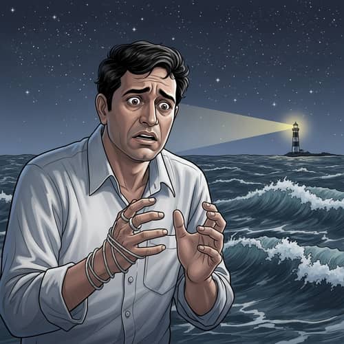 Uncertain Future: Portrait of Concern and Helplessness