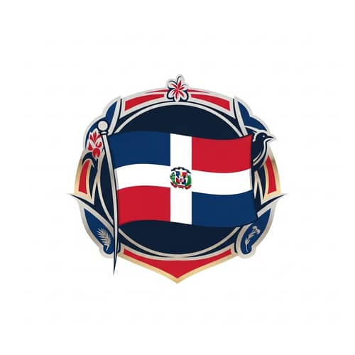 Dominican Republic Flag Logo Design for Unity and National Pride
