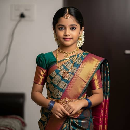 Traditional Malayali Saree: Cultural Attire with Vibrant Colors