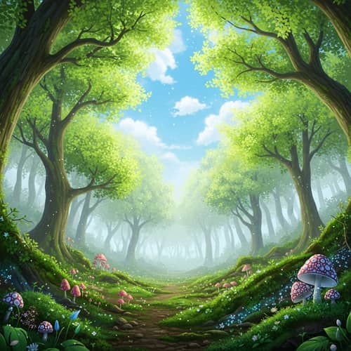 Enchanting and Mystical Forest: A Serene Haven of Nature's Magic