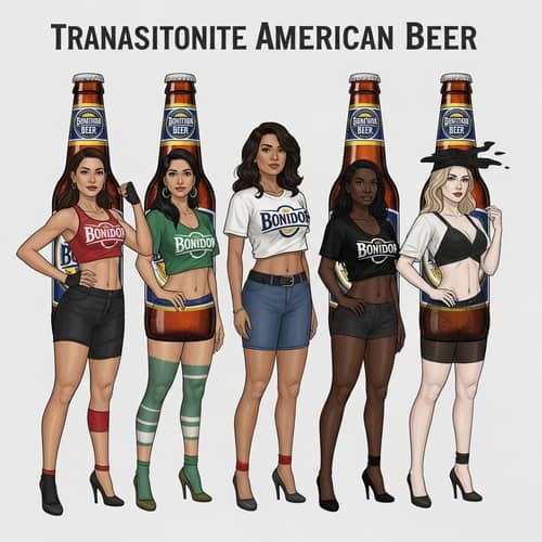 Unique Concept Art: BUD Beer Morphs into Diverse Female Forms