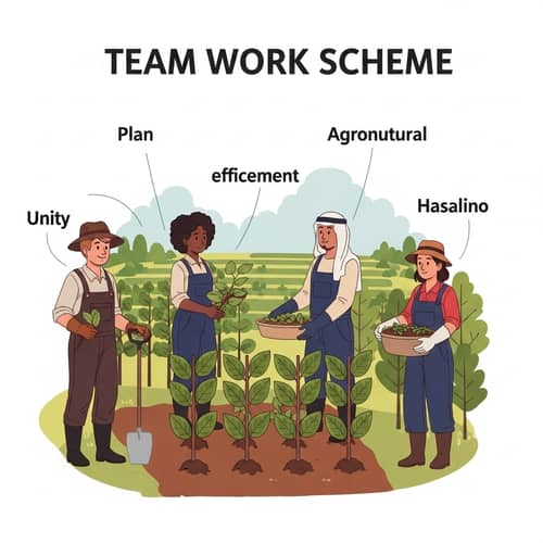 Diverse Agricultural Team Implementing Sustainable Farming Methods