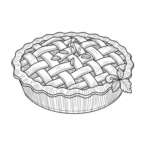 Coloring Book Pie Image for Food Lovers Coloring Book Pie Image for Food Lovers