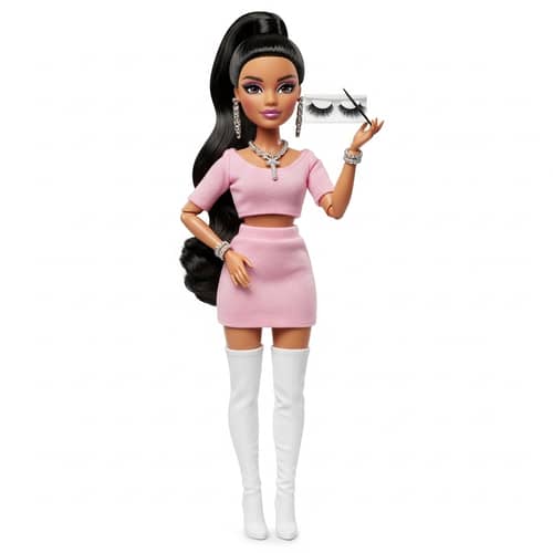 Latina Lash Stylist Doll in Pink Outfit