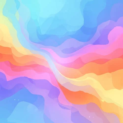 Dreamy Sunset Abstract Digital Painting