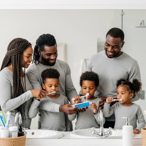 Heartwarming Black Family Moment | Toothpaste Routine