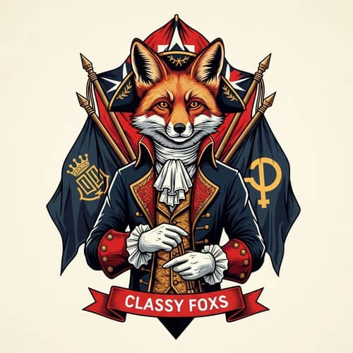 Classy Foxes: Symbol of Revolution - Artistic Interpretation