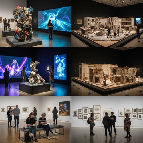 Modern Art Museum with Diverse Creations | Interactive Exhibits