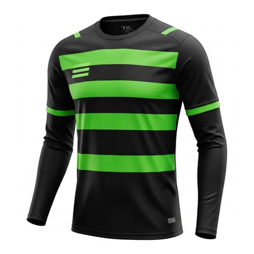Black and Neon Green Soccer Uniform Design | Teamwork & Athleticism
