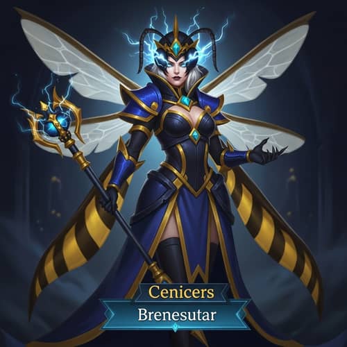 Royal Wasp Queen - Fantasy Mobile Game Character Design