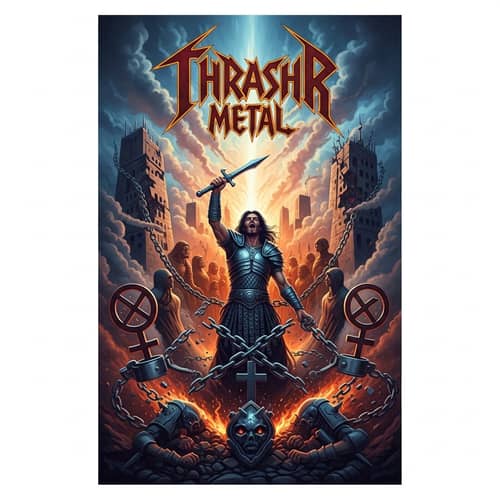 Thrash Metal Band IMPERMANENCE Album Cover Art | Defiant Revolution Visual