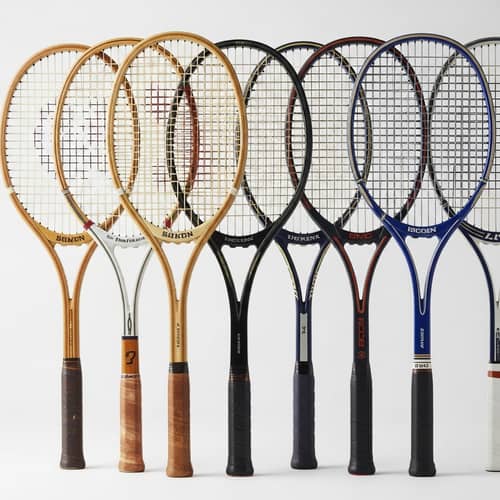 Modern and Sleek Tennis Rackets Evolution