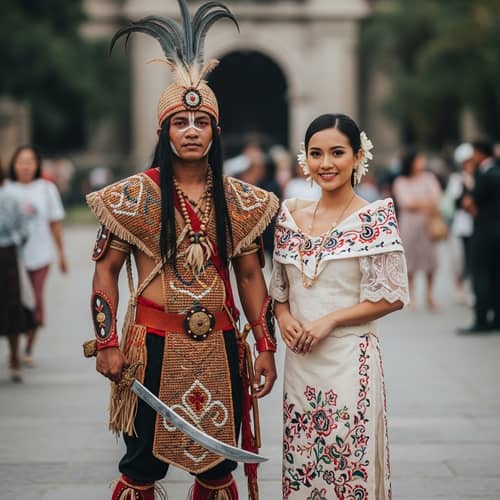 Filipino Heritage: Lapu-Lapu & Baro't Saya Traditional Attire