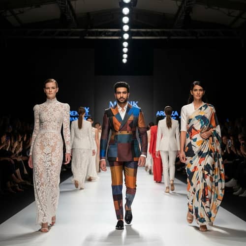 High Fashion Runway Showcase at Prestigious Fashion Week