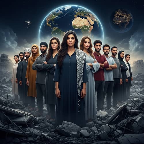 Human Resilience Amidst Adversity: A Symbol of Endurance and Unity