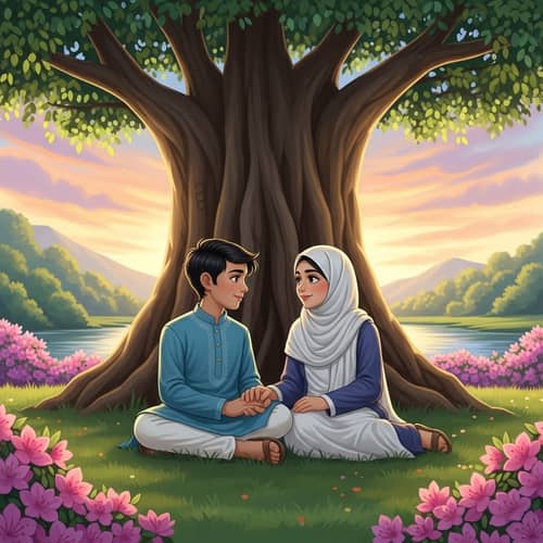 Hindu Boy and Muslim Girl Love Under Banyan Tree