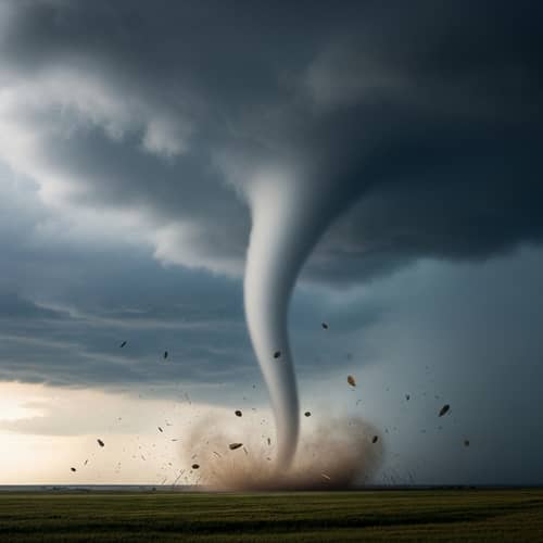 Powerful Tornado - A Majestic Weather Phenomenon