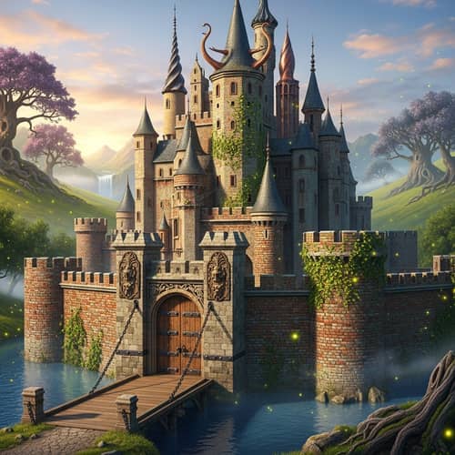 Fairytale Castle Art Fantasy - Enchanting Kingdom Imaging