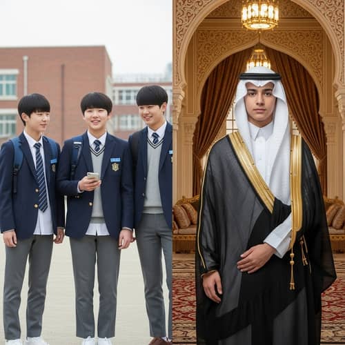 South Korean Boy Transforms into Saudi Arabian Prince - Before & After