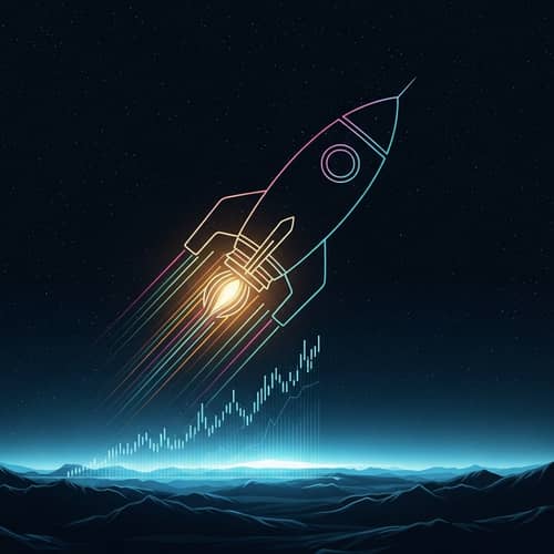 Rocket Ascent: Symbolizing Growth in Cryptocurrency World