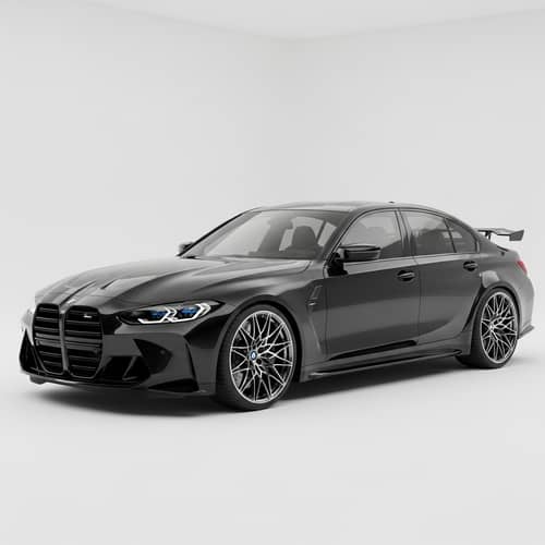 Futuristic 2025 BMW M3 Model - Sleek Design with Aerodynamic Features