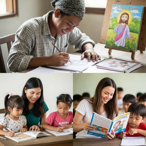 Joyful Illustrations Teaching Kids About Jesus