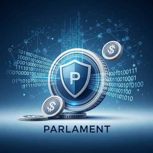 Parlament Virtual Crypto Token Design - Conceptual Illustration
