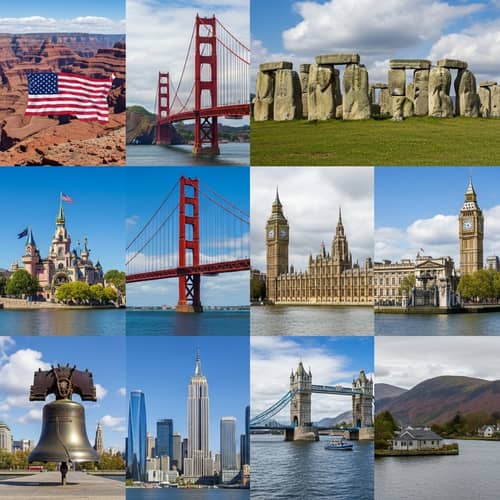Top Attractions in USA and UK: Grand Canyon, Big Ben & More